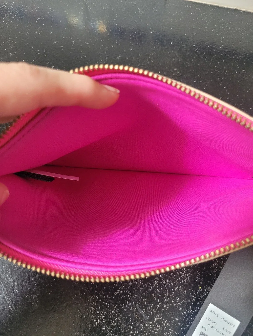 Marc by Marc Jacobs Iridescent Pink Polka Dot Tablet Pouch NWT